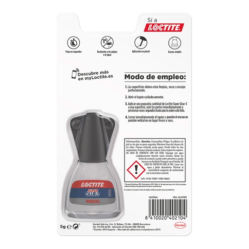 [000012815] LOCTITE PINCEL 5g 2640969 SUPER GLUE