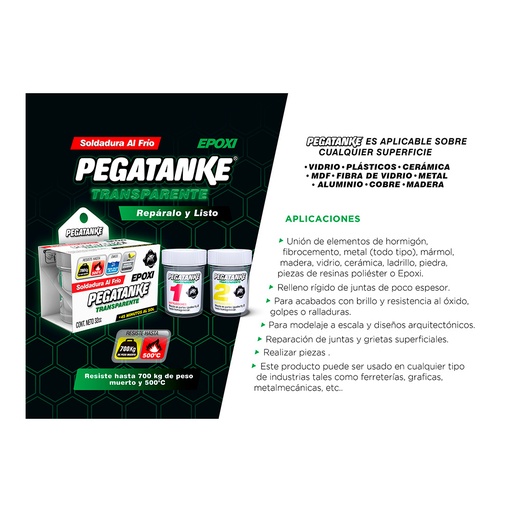 [000012877] PEGATANKE EPOXICO TRANSPARENTE 32ml