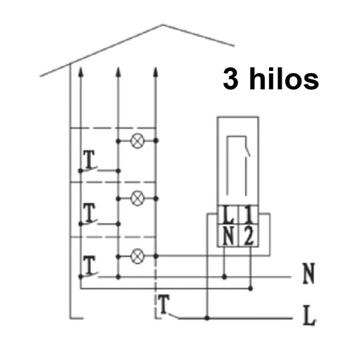 [000012967] MINUTERO ESCALERA AUTOMATICO - 1 MODULO DIN (RETRACTILADO) SOLERA AE16/230