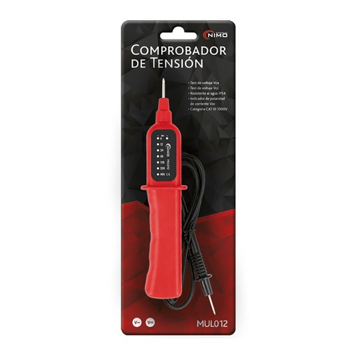 [000013038] COMPROBADOR DE TENSIÓN CON INDICADOR POR LED, VCA/VCC NIMO