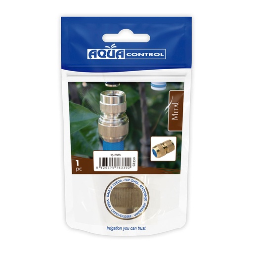 [000013130] ENLACE RÁPIDO 15mm  LATON AQUA CONTROL