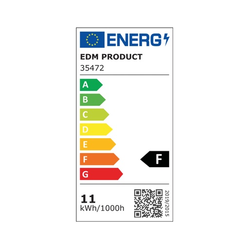 [000013240] BOMBILLA LED G24 (DOWNLIGHT) 11W 1150lm 6400K LUZ FRIA 3,5x16,2cm EDM