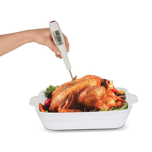 [000013253] ESPATULA SILICONA CON TERMOMETRO DIGITAL EXTRAIBLE 30cm METALTEX