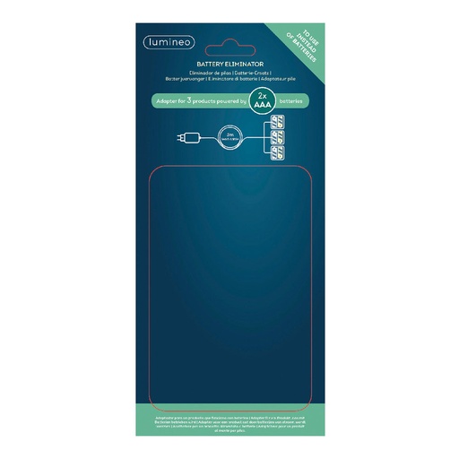 [000013325] ELIMINADOR DE PILAS 4,5V PARA INTERIOR DE PRODUCTOS CON 3xAAA PARA CONECTAR 3 PRODUCTOS