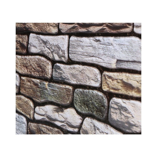 [000013455] PACK 2 STICKER IMITACION MURO COLOR MARRON 30x30cm