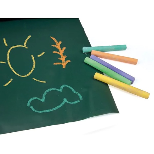 [000013487] PIZARRA LIDERPAPEL  ROLLO ADHESIVO 45x200cm PARA TIZA COLORES SURTIDOS