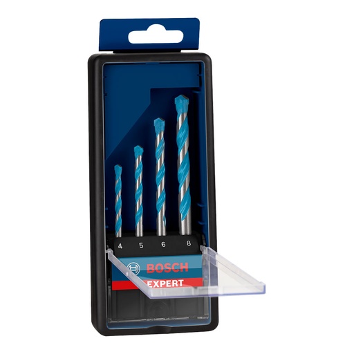 [000013517] SET DE 4 BROCAS EXPERT CYL-9 MULTICONSTRUCTION: SET ROBUSTLINE MEDIDAS 4mm, 5mm, 6mm, 8mm 2608900645 BOSCH