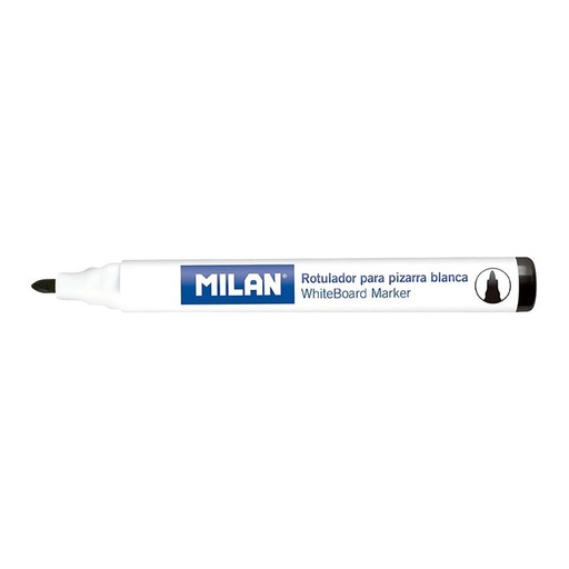 [000013675] CAJA DE 12 ROTULADORES NEGROS Ø4,7mm PARA PIZARRA BLANCA MILAN
