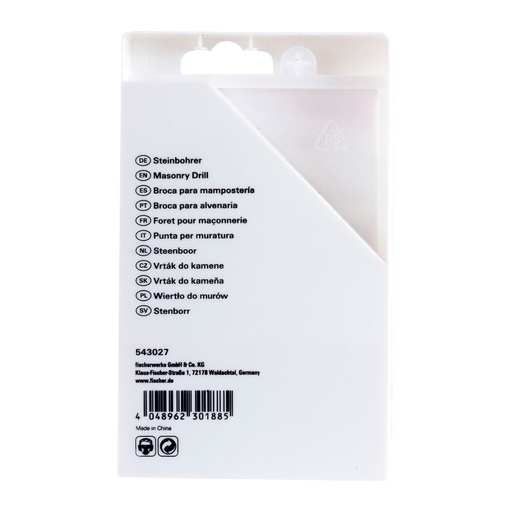 [000013681] PACK 8 BROCAS PERCUSION S Ø3/4/5/6/7/8/9/10mm 543027 FISCHER