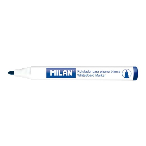 [000013684] CAJA DE 12 ROTULADORES AZULES Ø4,7mm PARA PIZARRA BLANCA MILAN