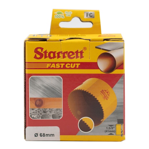 [000013783] CORONA PERFORADORA BI-METAL FAST CUT Ø68mm 63FCH068 STARRETT