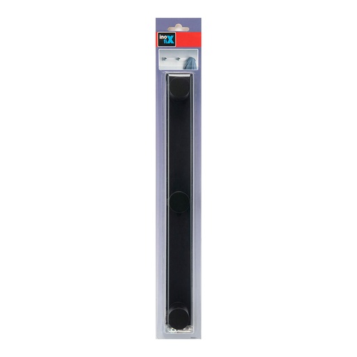 [000013915] COLGADOR CILÍNDRICO TRIPLE NEGRO MATE 3089-3 INOFIX