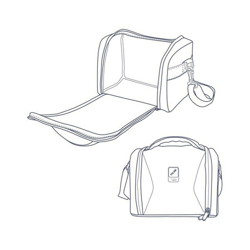 [000014128] BOLSA ISOTÉRMICA PORTA ALIMENTOS GRAN CAPACIDAD (5L) SERIE SUNSET, NEGRA  MILAN