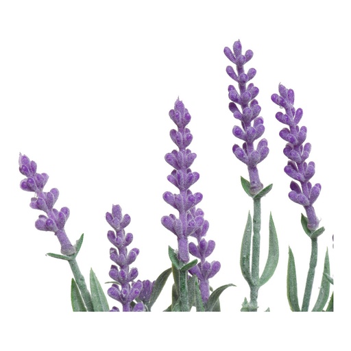 [000014207] PLANTA ARTIFICIAL LAVANDA MACETA VINTAGE Ø13x32cm