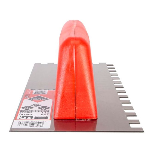[000014220] PEINE ACERO 28cm. (10x10) MANGO PLÁSTICO CERRADO 65968 RUBI