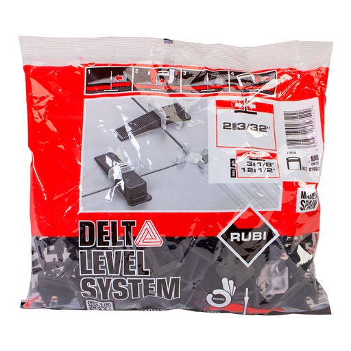 [000014224] BRIDA 3-12mm 2mm DELTA LEVEL SYSTEM (B-100 unid.) R2852 RUBI