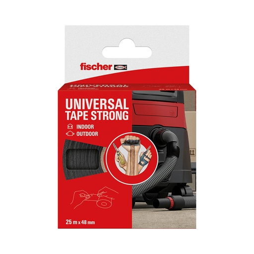 [000014363] CINTA AMERICANA NEGRA 25m x 48mm 560903 FISCHER