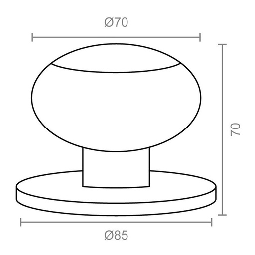 [000014423] BLISTER POMO PUERTA AROS PP01 70mm LP MICEL