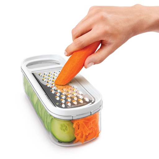 [000014438] RALLADOR CON CONTENEDOR 3 EN 1 'RAP-BOX' 21cm METALTEX