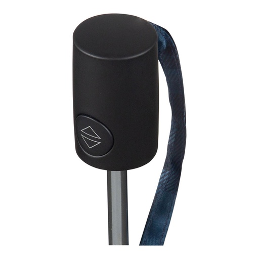 [000014453] PARAGUAS MINI APERTURA Y CIERRE AUTOMATICO 7 VARILLAS Ø56cm PONGEE PUÑO NEGRO RECTO CLIMA