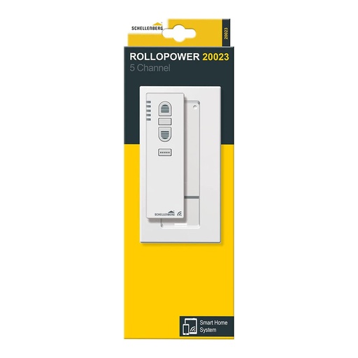 [000014491] MANDO A DISTANCIA PARA PERSIANAS 5 CANALES  BLANCO 20023 SCHELLENBERG