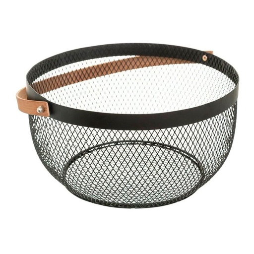 [000014569] CESTA DE MALLA RETRO DIAM.29CM COLECCIÓN 'NOIR KITCHEN'