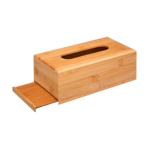 [000014671] CAJA DE BAMBÚ PARA PAÑUELOS 25x13x8,7cm