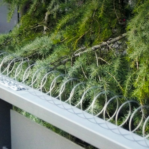 [000014691] DISUASORIO ESPIRAL PARA AVES. IDEAL PARA BALCONES. ACERO INOXIDABLE 5m