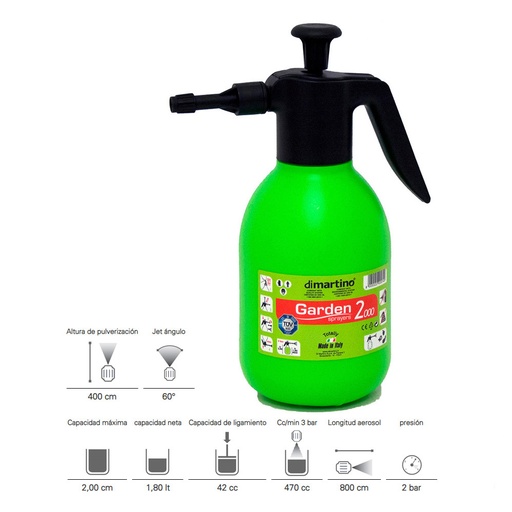 [000014872] VAPORIZADOR - PULVERIZADOR 2 L DIMARTINO