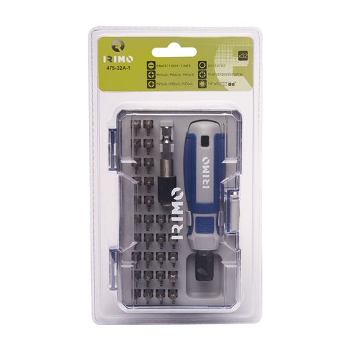 [000014875] JUEGO DE 32 PUNTAS 1/4" 475-32A-1 IRIMO