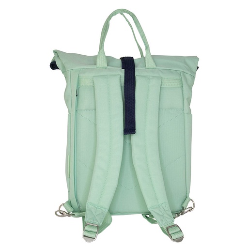 [000014944] MOCHILA URBANA CON CIERRE SUPERIOR ENROLLABLE 10 L. SERIE 1918, VERDE MILAN