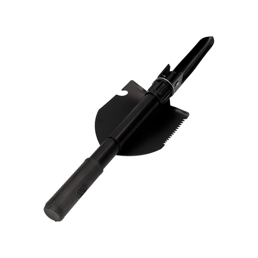 [000014947] MINI PALA PLEGABLE MULTIFUNCIONAL DE ACERO COLOR NEGRO 9,5x41,5cm