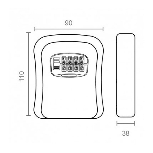 [000015058] COFRE GUARDA LLAVES CBO704B ABUS