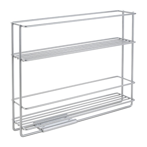 [000015094] ESPECIERO DESLIZANTE 2 ESTANTES 'IN&OUT' 28x6x22cm METALTEX