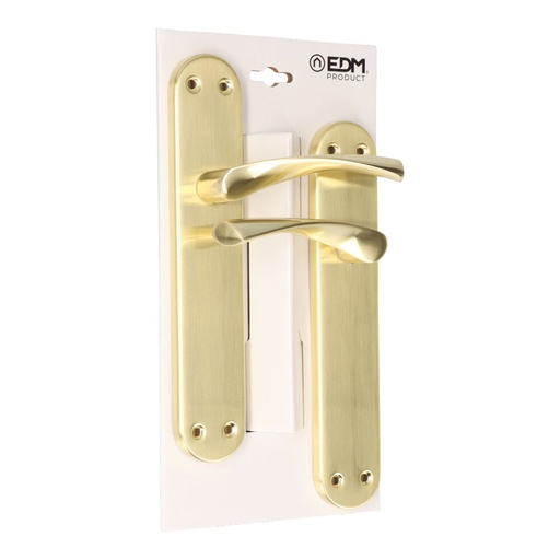[000015202] BLISTER JUEGO DE MANILLAS 707 LATON SATINADO EDM
