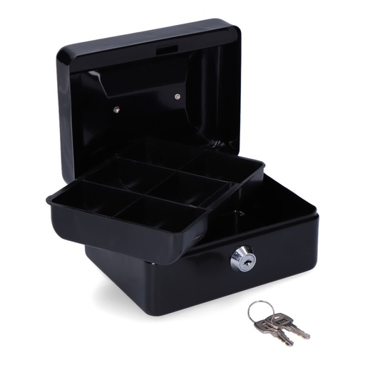 [000015360] CAJA DE CAUDALES CFC09 152x118x80mm NEGRO M13393 MICEL