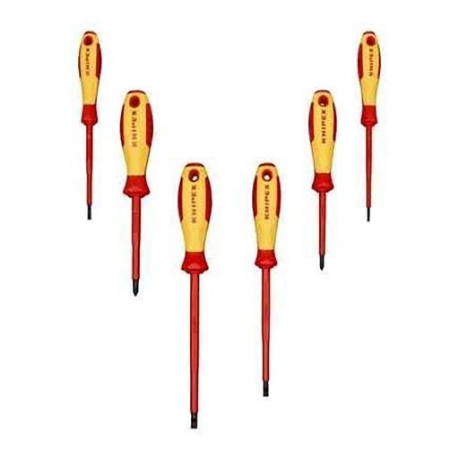 [000015388] JUEGO DE DESTORNILLADORES VDE 6 PIEZAS KNIPEX 00 20 12V02