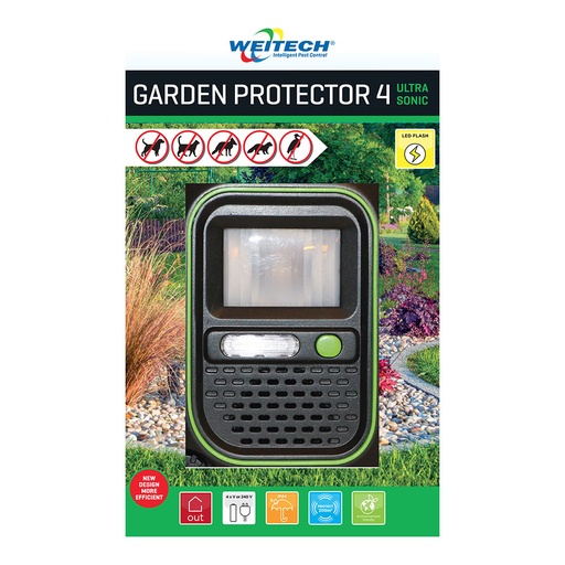 [000015421] AHUYENTADOR DE ANIMALES PARA EXTERIOR CON FLASH WEITECH
