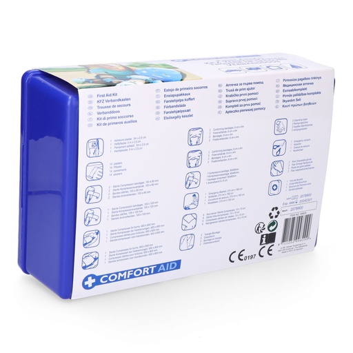 [000015489] KIT DE PRIMEROS AUXILIOS CON 41 PIEZAS