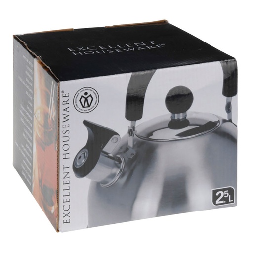 [000015533] TETERA CLASICA INOX 2,5L Ø19x12cm