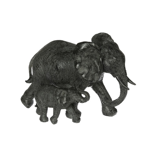[000015583] ELEFANTE DECORATIVO DE RESINA COLORES SURTIDOS 12x22,5x15,5cm