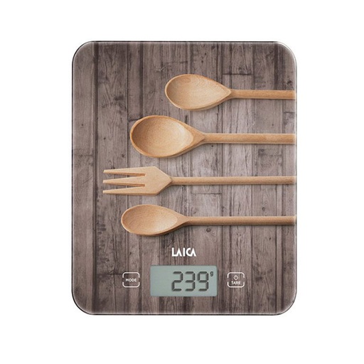 [000015685] BASCULA ELECTRONICA KS5010 MODELO MADERA CUCHARAS 10kg KS5010 LAICA