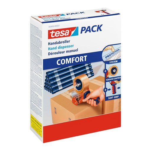 [000015856] DISPENSADOR CINTA EMBALAJE COMFORT ANCHO CINTA 50mm 06400 TESA