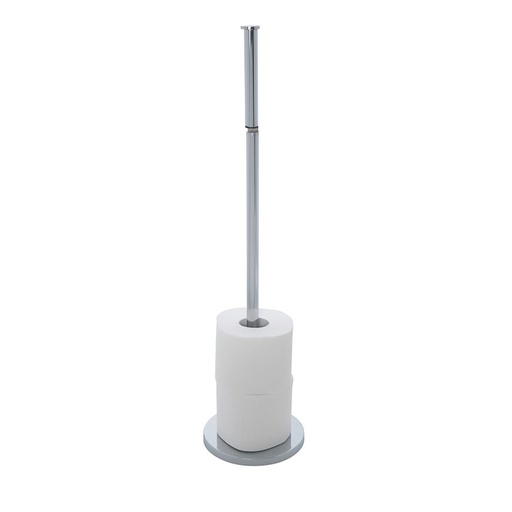 [000015860] PORTARROLLOS DE PIE 2 EN 1 DE ACERO INOXIDABLE 19637100 WENKO