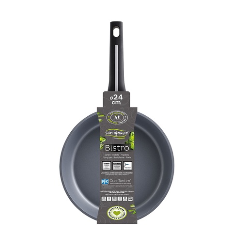[000016251] SARTEN Ø24x6.0cm ALU FUNDIDO IND BISTRO GREY SG6421 SAN IGNACIO