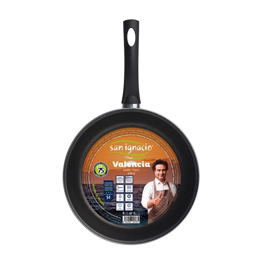 [000016315] SARTEN Ø28x5cm ACERO CARBONO VALENCIA BGEU2521 SAN IGNACIO