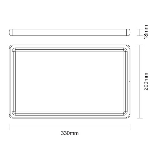 [000016414] TABLA DE CORTE RECTANGULAR EN MADERA ACABADO NATURAL 33x22x1,8cm TRAMONTINA