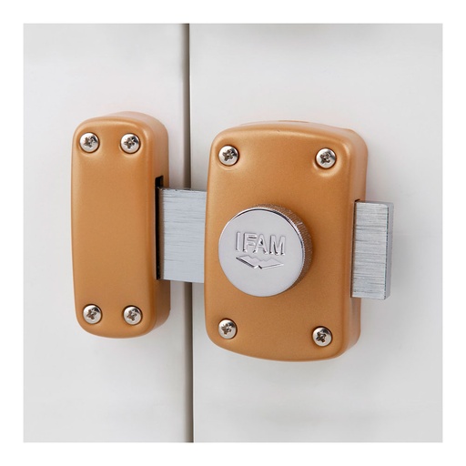 [000016495] CERROJO B5/50. ACABADO LATONADO. CON 3 LLAVES DE SERRETA. IFAM