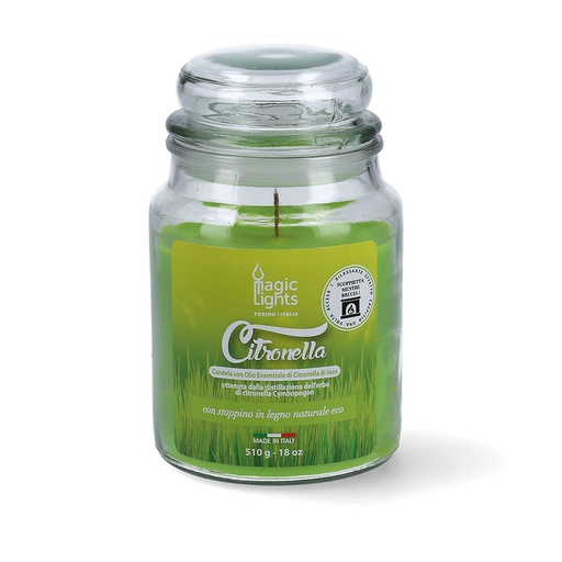 [000016596] VELA CITRONELA EN TARRO 510ml MAGIC LIGHTS