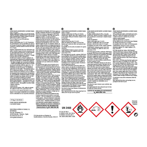[000016658] CLORO 5 ACCIONES TABLETAS 1kg TAMAR
